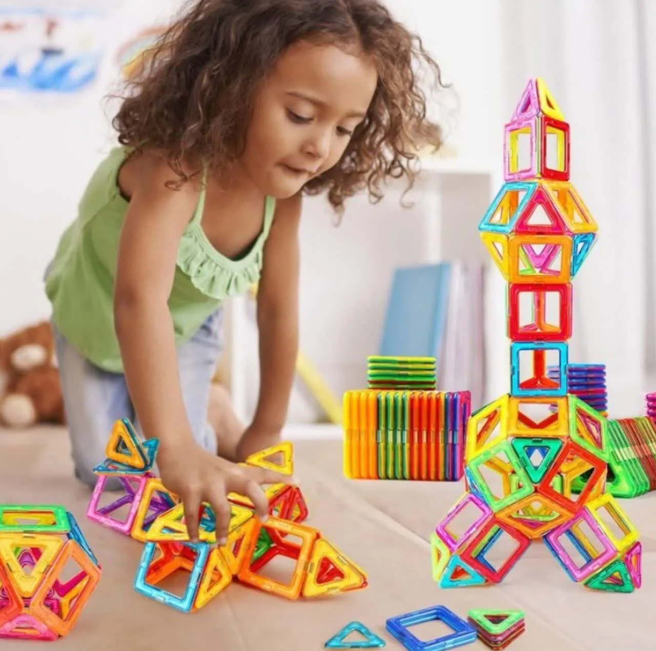 ساختنی 68 تکه ناب سل مدل مگنت مغناطیسی جادویی کد 68PCS MAGIC MAGNETIC