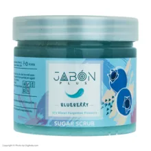 اسکراب شکری لایه بردار پوست ژبن پلاس مدل Blueberry وزن 450 گرم
