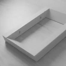 شلف دیواری سفید مدل کتابخانه معلق بسته 2 عددی