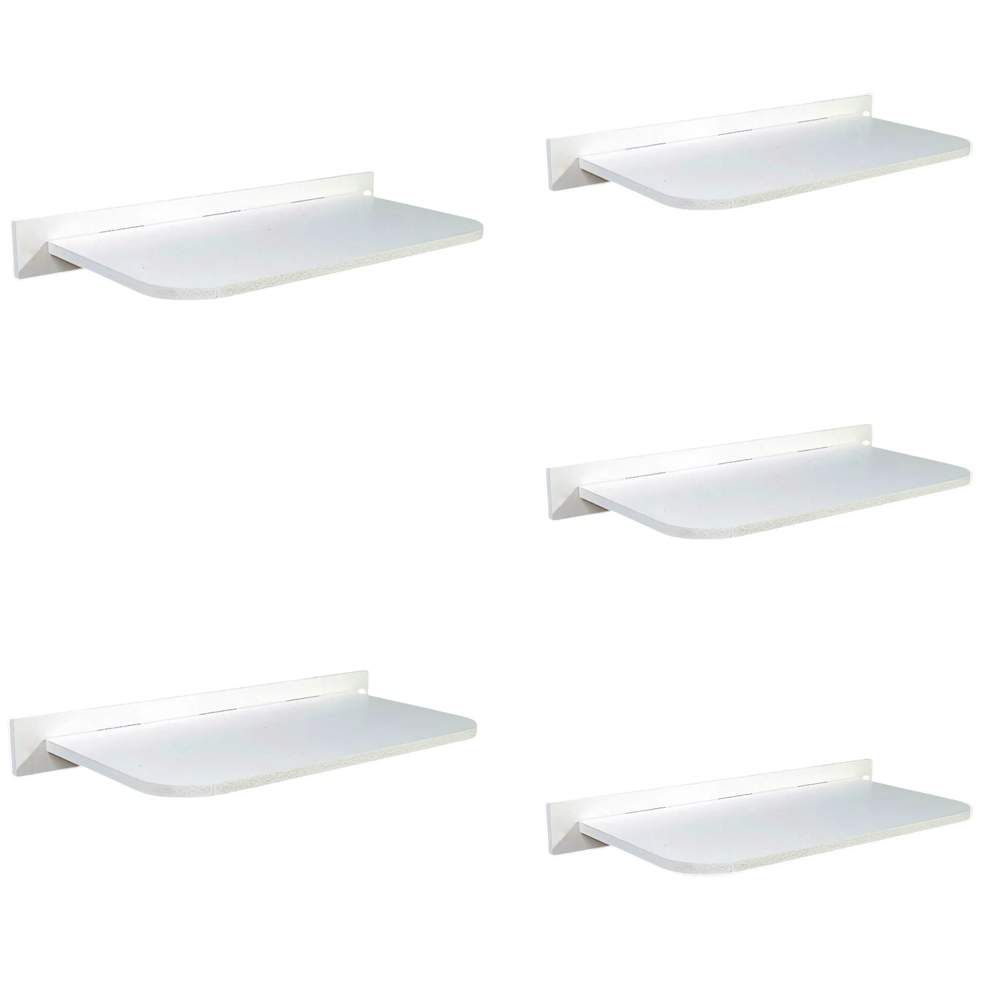 شلف دیواری خونه خاص مدل پایه مخفی کد 30cm مجموعه 5 عددی