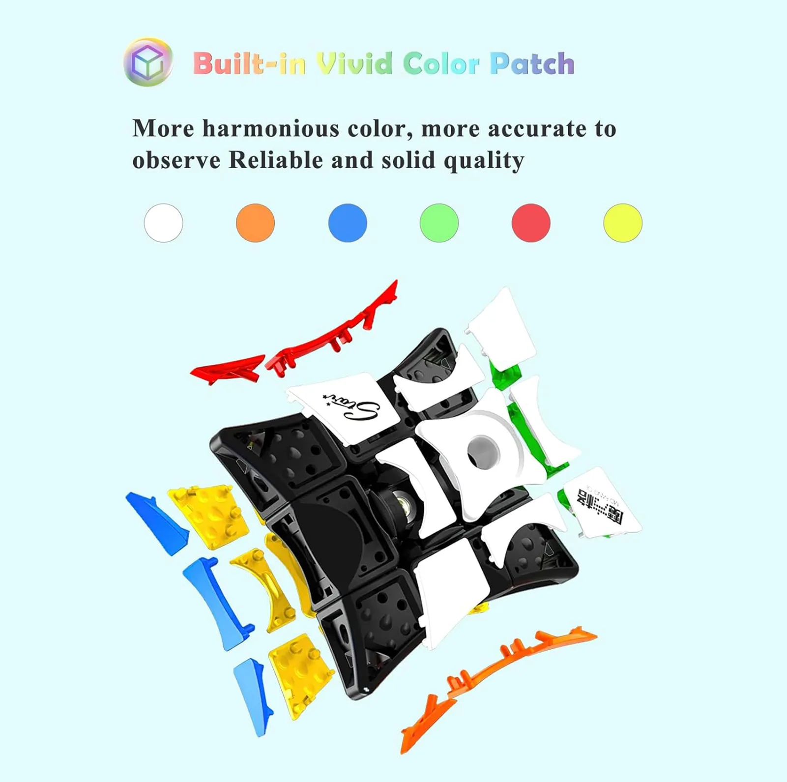 مکعب روبیک چی ای مدل اسپینری کای وای 3×3×1 QY Fidget Spinner rings