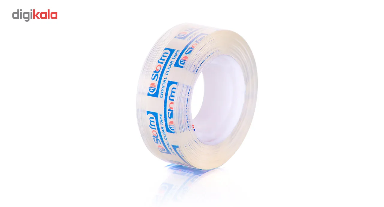 نوار چسب شیشه ای استورم مدل Crystal Clear بسته 10عددی کد HL-136