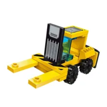 ساختنی 25 تکه مینیسو مدل Construction Vehicles Building Blocks طرح لیفتراک