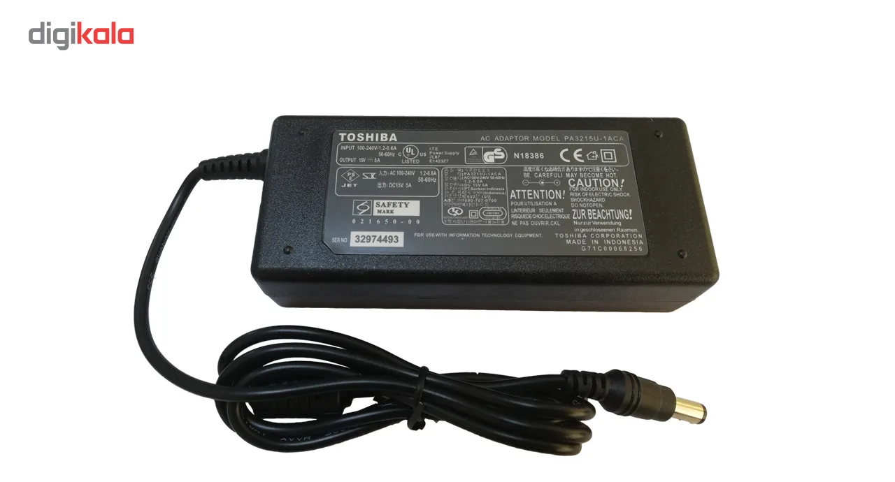 شارژر لپ تاپ 15 ولت 5 آمپر مدل PA3215U-1ACA