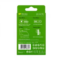 باتری قلمی جی پی مدل  ReCyKo AA REACHARGABLE 2600mAh بسته 2 عددی