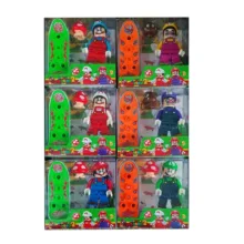 اکشن فیگور طرح ماریو مدل mario 32-23  ارتفاع 8 سانتی‌متر مجموعه 6 عددی