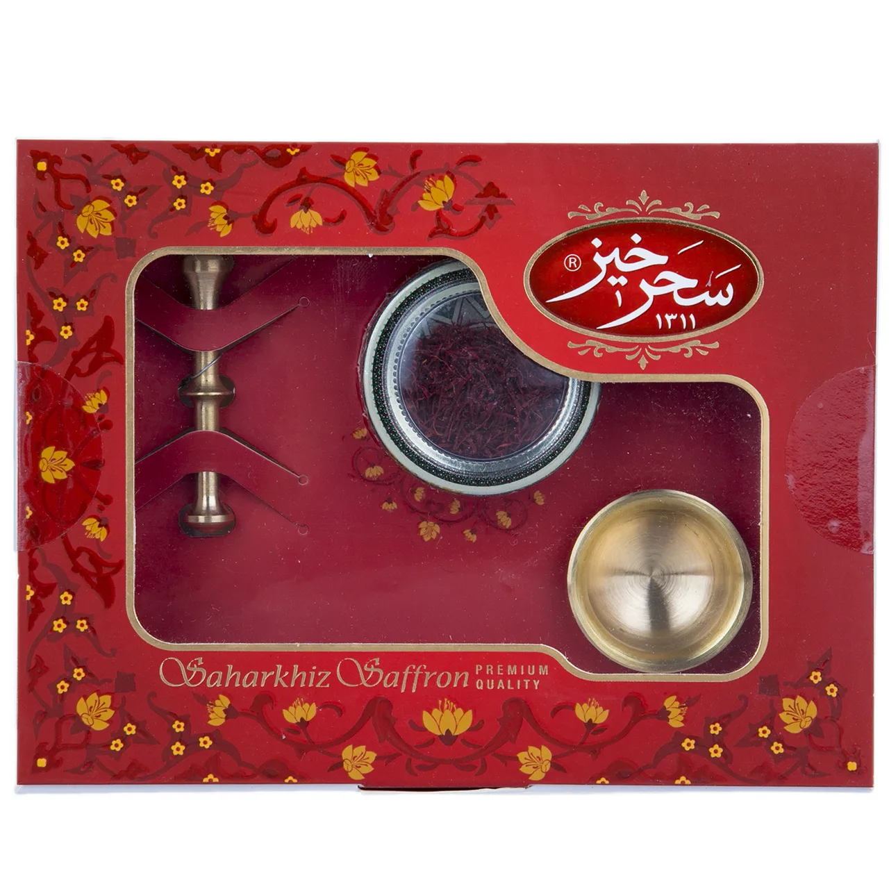 زعفران سرگل سحرخیز طرح خاتم مقدار 1 گرم