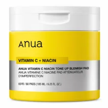 پد لایه‌بردار صورت آنوا مدل Vitamin C + Niacin مناسب برای انواع پوست حجم 180 میلی لیتر