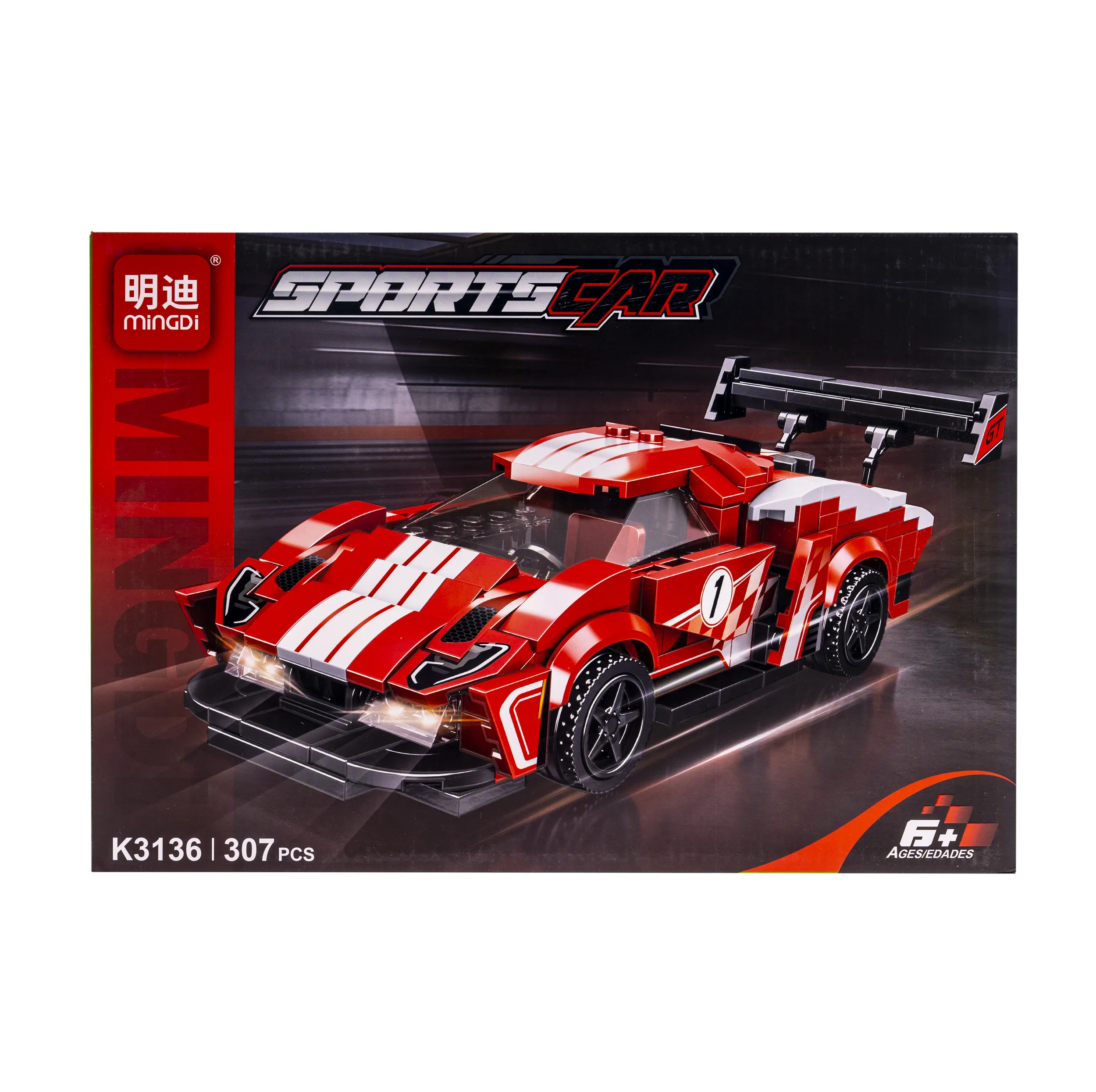 ساختنی 307 تکه میندی مدل GT SPORT CAR-K3136