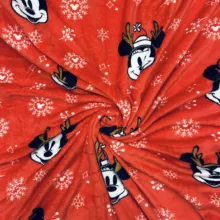 پتو مسافرتی 1 نفره مدل میکی موس و دونه برفی سایز 160×220 سانتی متر