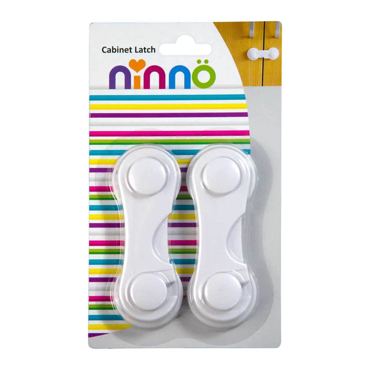 قفل کابینت نینو مدل latch بسته 2 عددی