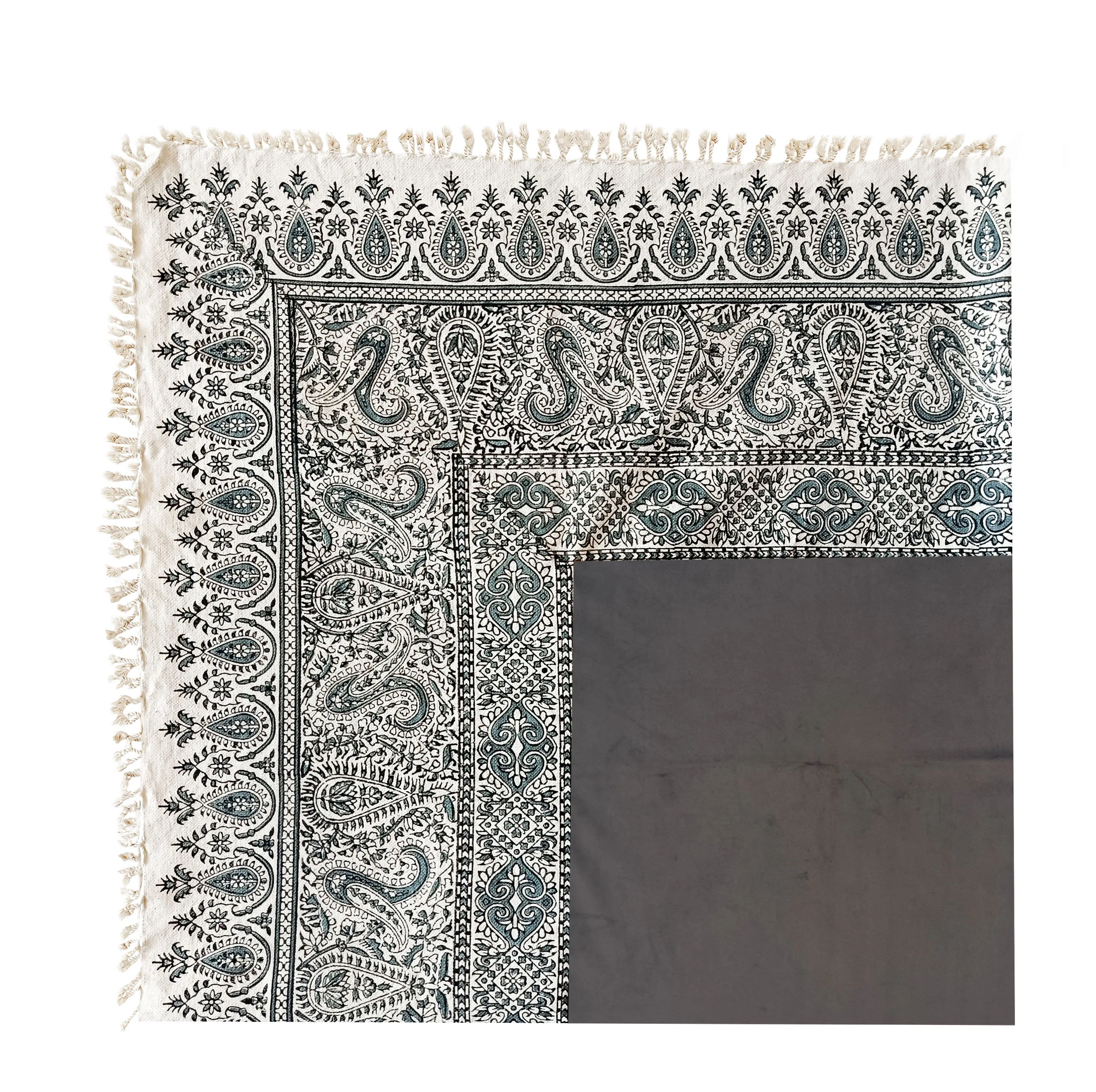 رومیزی مخمل مدل قلمکار سنتی