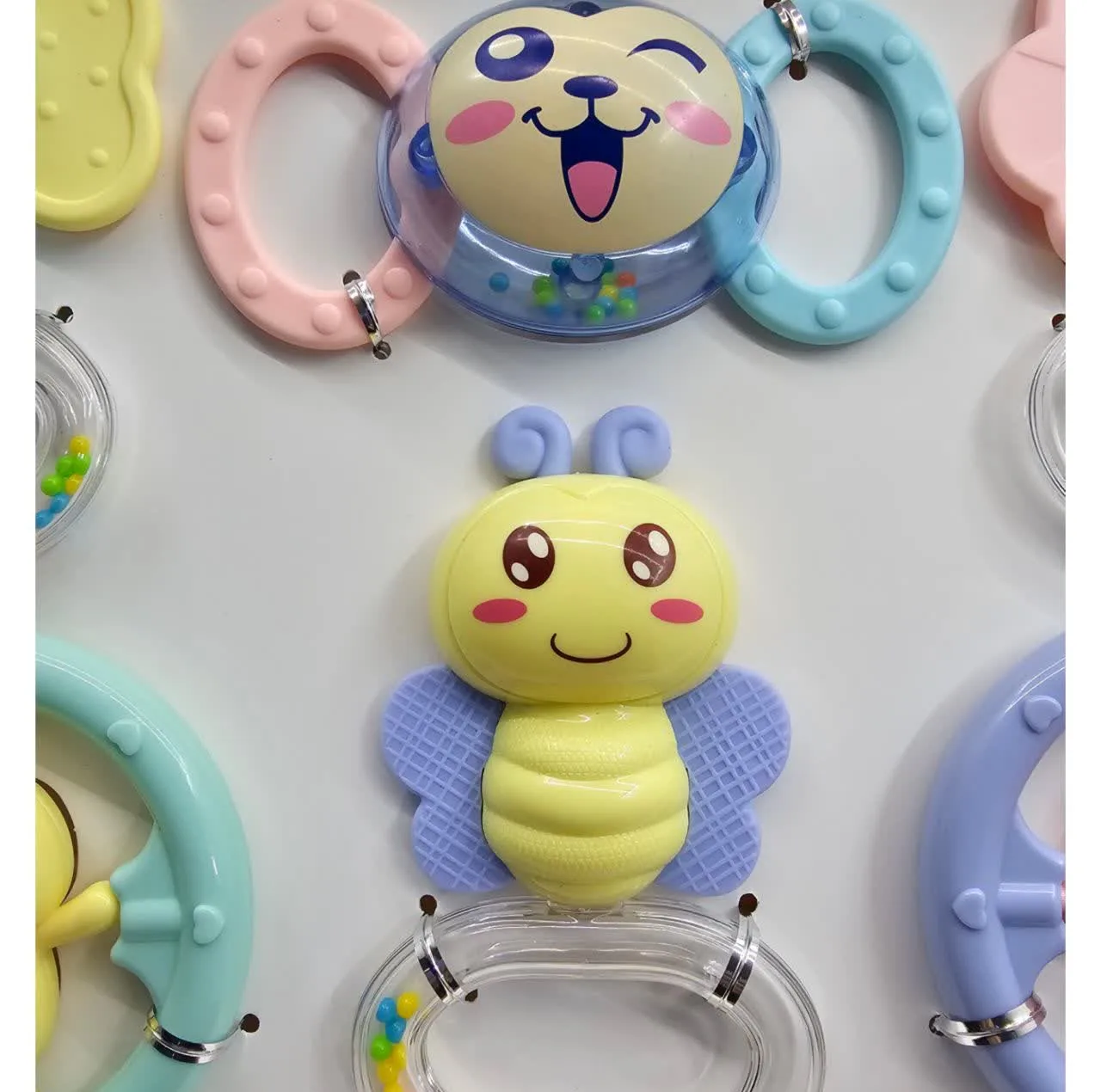 جغجغه ناب سل مدل هانگر مجموعه 6 عددی کد BABY RATTLES  HANGER HAPPY WORLD