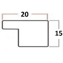 قاب عکس بکلیت مدل 16x21-1022 مجموعه دو عددی