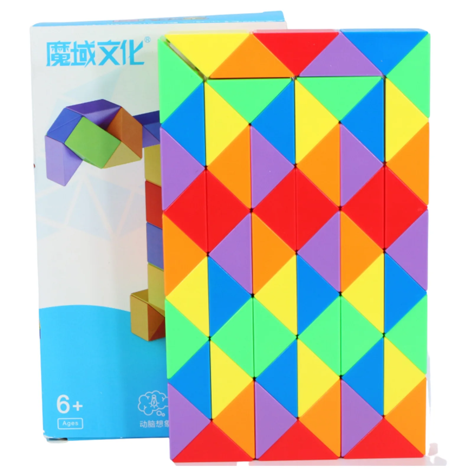 مکعب روبیک موفنگ جیااوشی مدل ماری 60 قطعه چند رنگ مویو Moyu Magic Snake 60 pcs