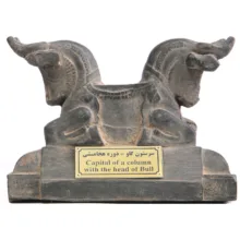 مجسمه تندیس و پیکره شهریار مدل سر ستون با سر گاو کد MO190