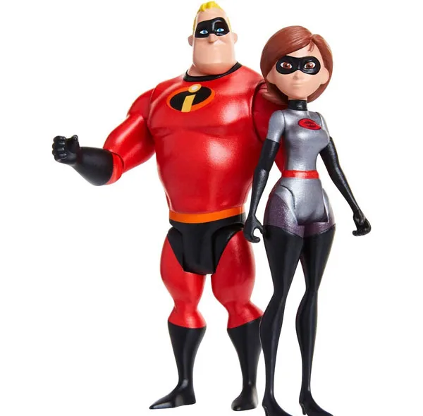 اکشن فیگور طرح آقا و خانم شگفت انگیز مدل Elastigirl و Mr Incredible ارتفاع 9 سانتیمتر مجموعه 2 عددی