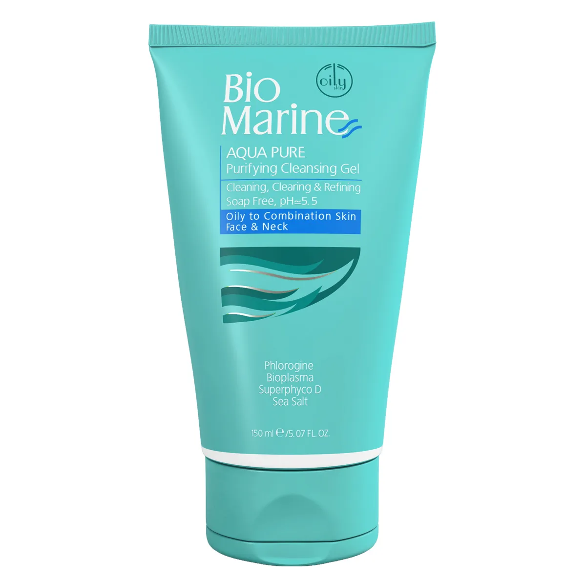 ژل شستوشوی صورت بایومارین مدل AQUA PURE حجم 150 میلیلیتر