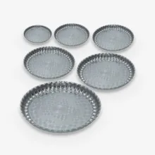 سینی مدل سنتی لب کنگره ای کد s9030 مجموعه 6 عددی
