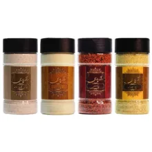 ادویه سیر و کره، پاپریکا دودی، کره، قارچ و خامه راز پارسی – 500 گرم بسته 4 عددی