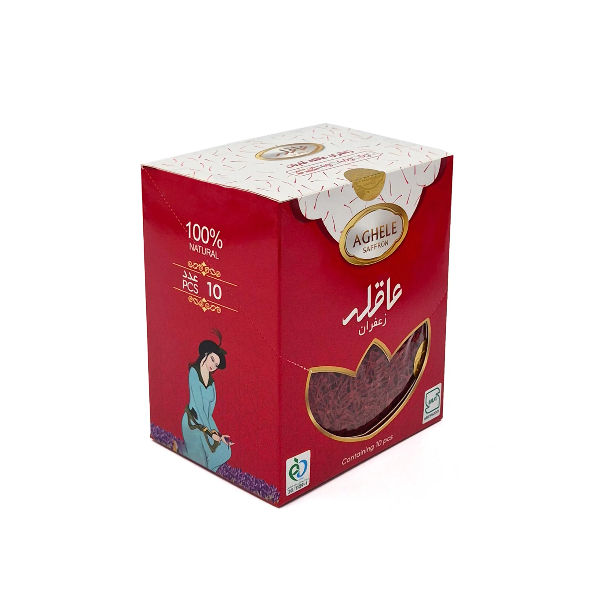 زعفران پاکتی عاقله - 4.6 گرم بسته 10 عددی