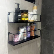 شلف دیواری مدل فروردین طرح حمام