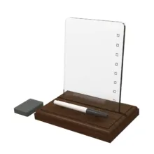 تخته وایت‌برد مدل رومیزی به همراه ماژیک و تخته پاک کن سایز 25x15x0.6 سانتی‌متر