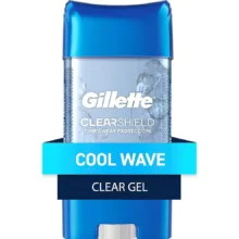 ژل شفاف ضد تعریق مردانه ژیلت مدل CLEAR SHIELD Cool Wave وزن 108 گرم