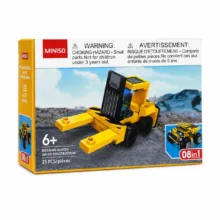 ساختنی 25 تکه مینیسو مدل Construction Vehicles Building Blocks طرح لیفتراک