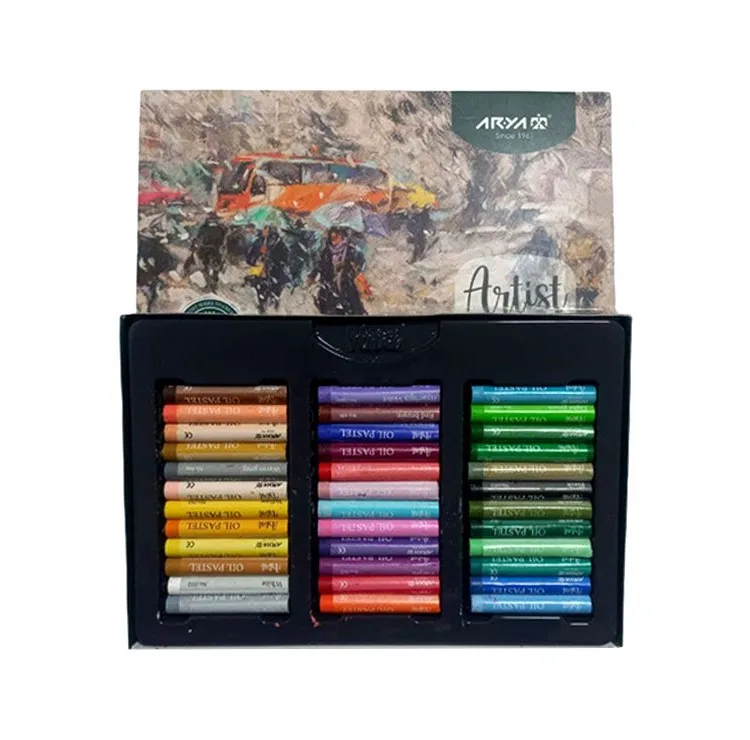 پاستل روغنی 36 رنگ آریا مدل Artist-Bus