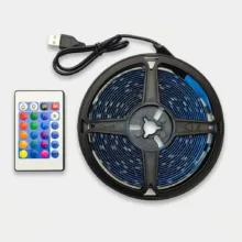ریسه ال ای دی مدل RGB گیمینگ 4 سیم طرح USB-5v طول 5 متر