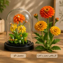 ساختنی 285 تکه مدل مزرعه گل آهار رنگارنگ کد 7239