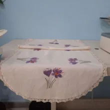 رومیزی سوزن دوزی مدل متقال گلدوزی شده