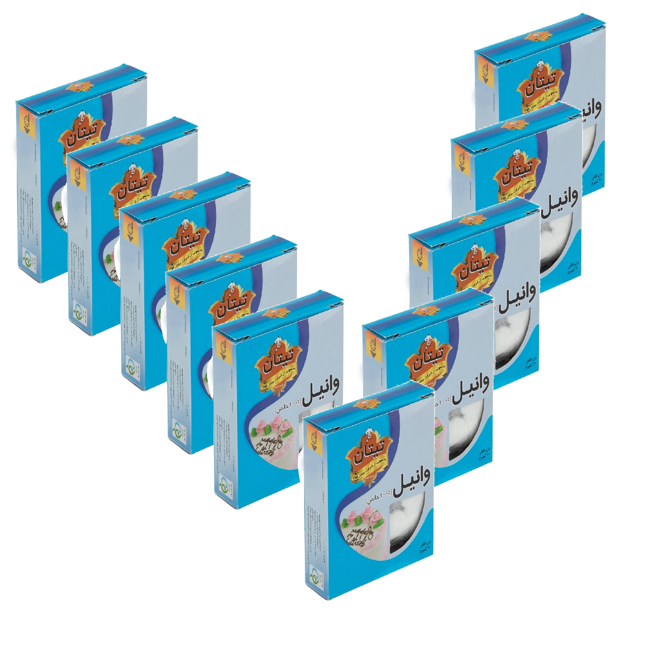 وانیل خالص تیتان - 10 گرم بسته 10 عددی