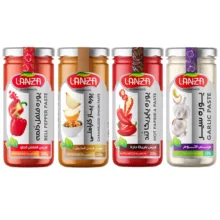 پوره سیر لانزا – 220 گرم و پوره فلفل دلمه لانزا – 250 گرم و پوره پاپریکا تند لانزا – 220 گرم و پوره پیاز کاراملی لانزا – 250 گرم بسته 4 عددی