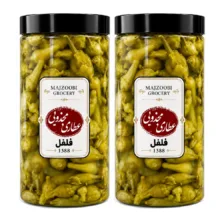 ترشی فلفل مجذوبی – 1500 گرم بسته 2 عددی