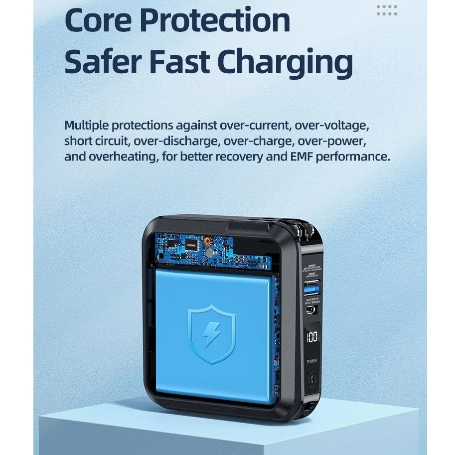 پاوربانک ریمکس مدل Infinity All in one - AC charger-RPP-276 ظرفیت 15000 میلی آمپرساعت