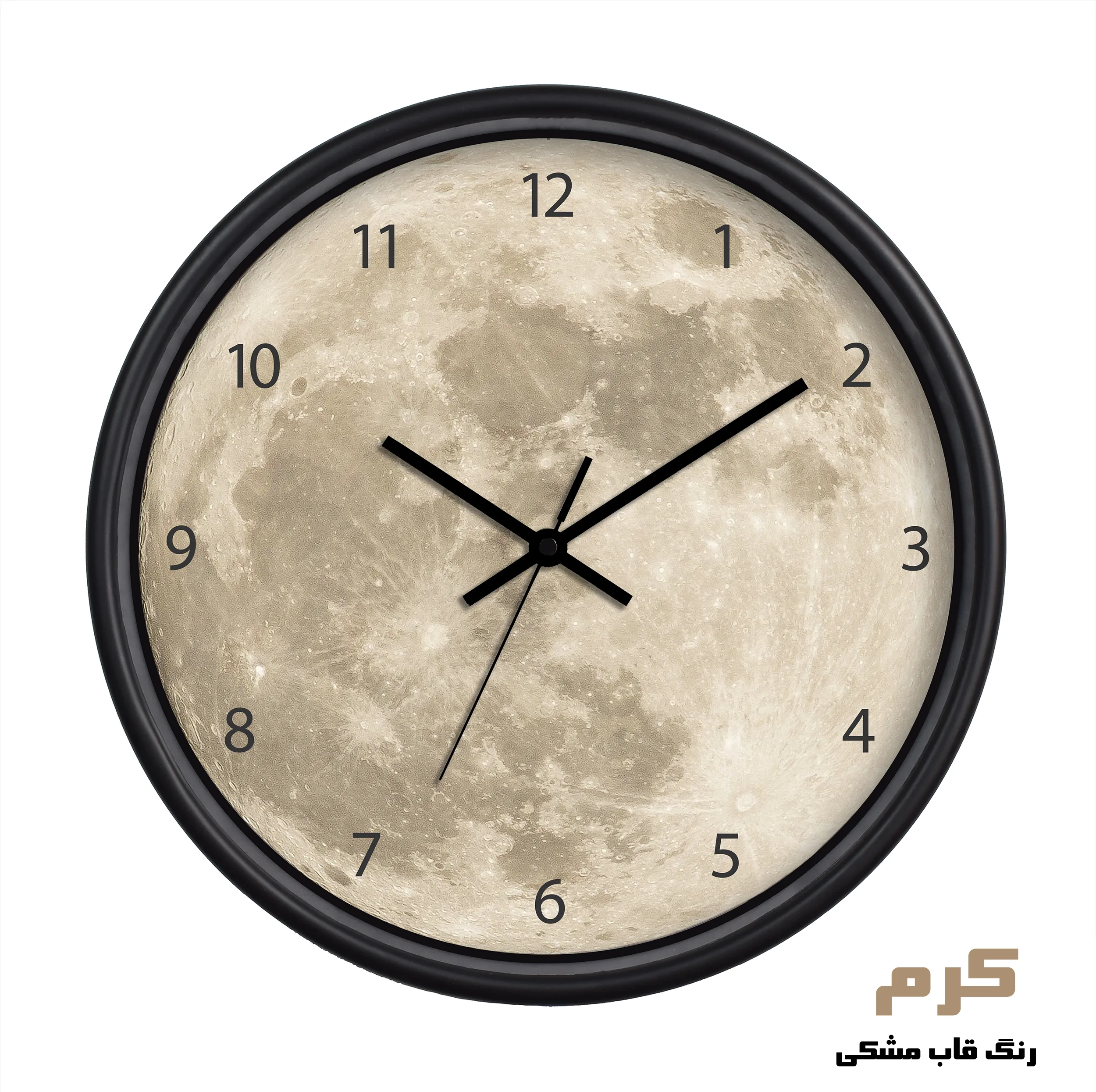 ساعت دیواری طرح ماه عدد دار مدل CW- Moon Num