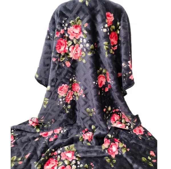پتو 1 نفره شادیلون مدل روشا طرح برجسته لوزی سایز 140×220 سانتی متر
