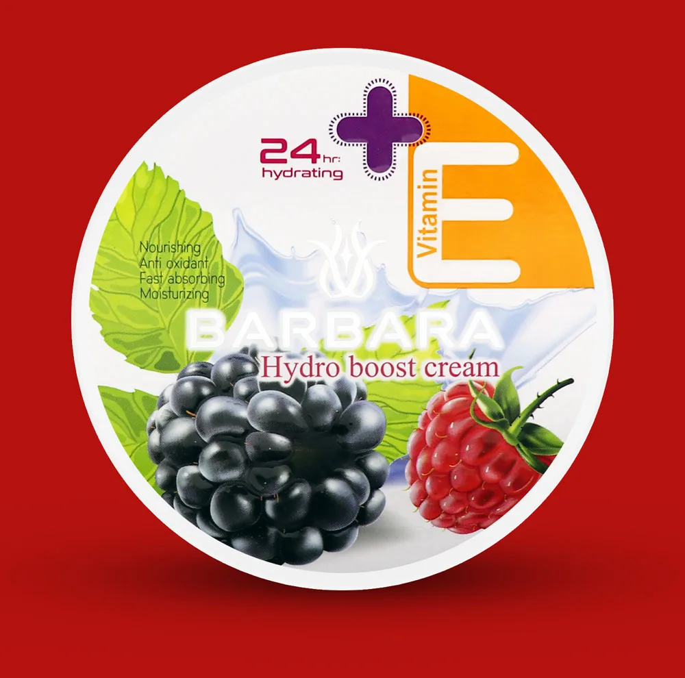 کرم مرطوب کننده باربارا مدل آرگان حجم 250 میلی لیتر به همراه کرم آبرسان باربارا مدل تمشک حجم 250 میلی لیتر