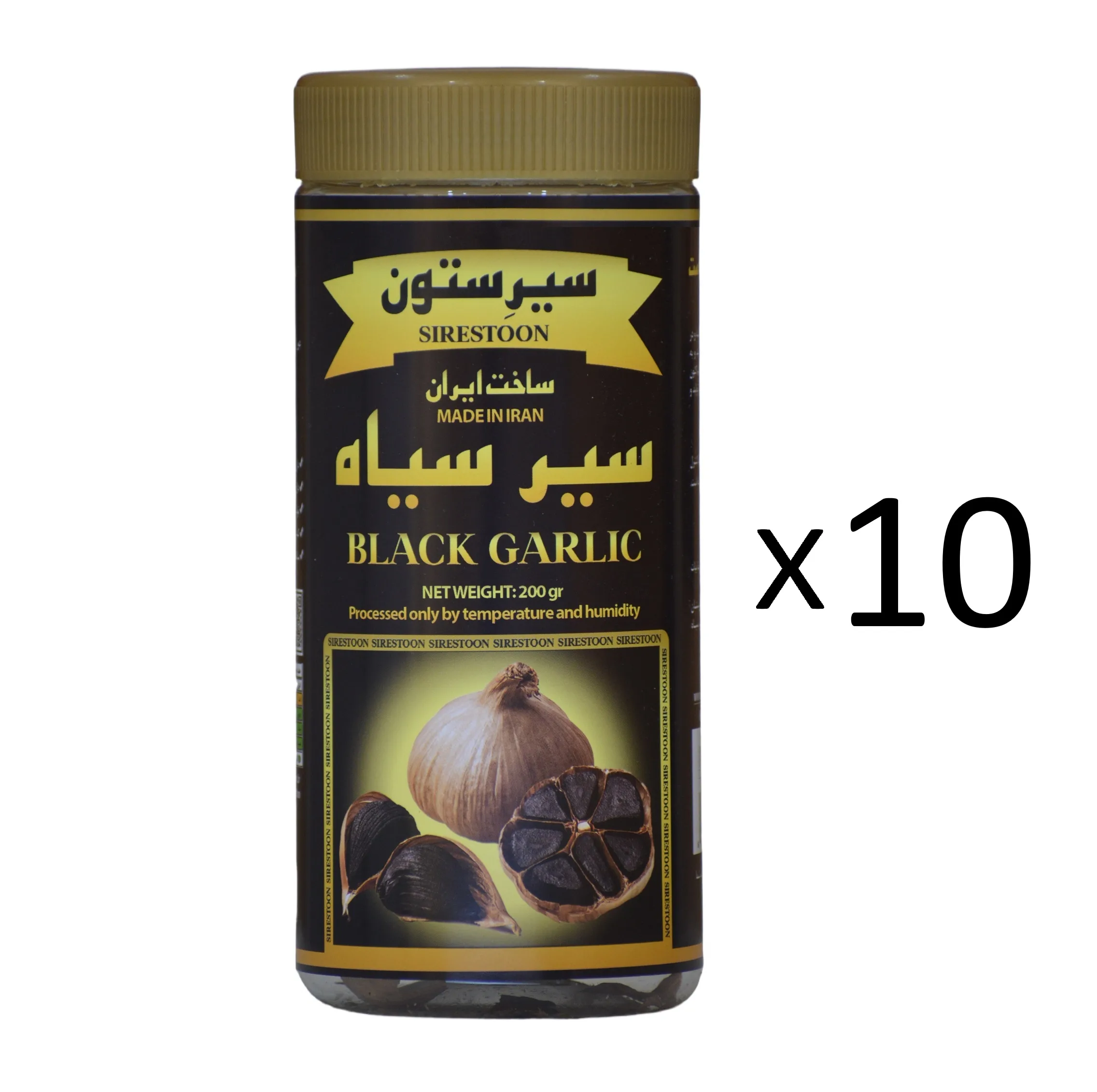 سیرسیاه سیرستون- 200 گرم بسته 10 عددی