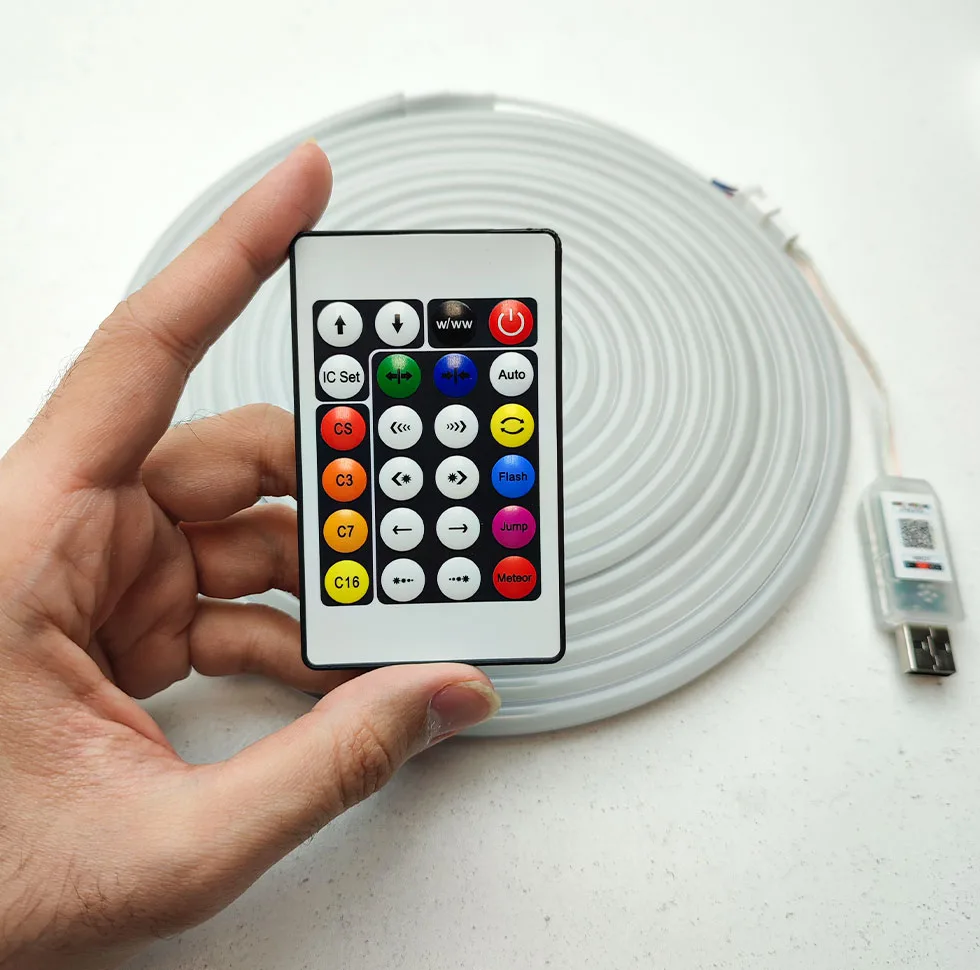ریسه ال ای دی مدل فلکسی LED-NEON--IC-RGB طول 5 متر