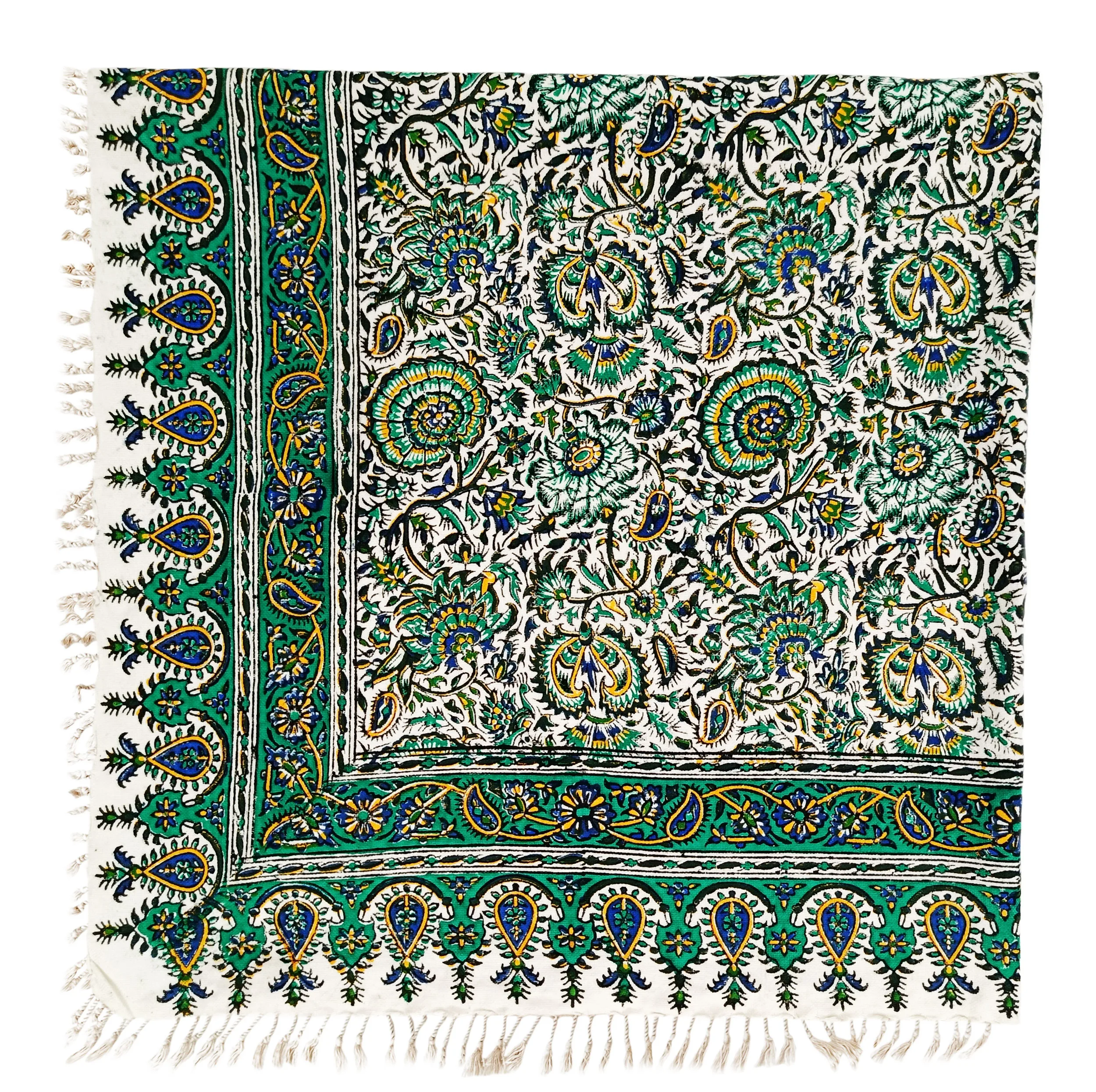رومیزی قلمکار مدل گل اناری