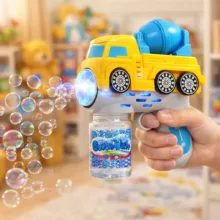 حباب ساز مدل تفنگی چراغدار طرح کامیون میکسر کد BUBBLE GUN TRUCK TRB