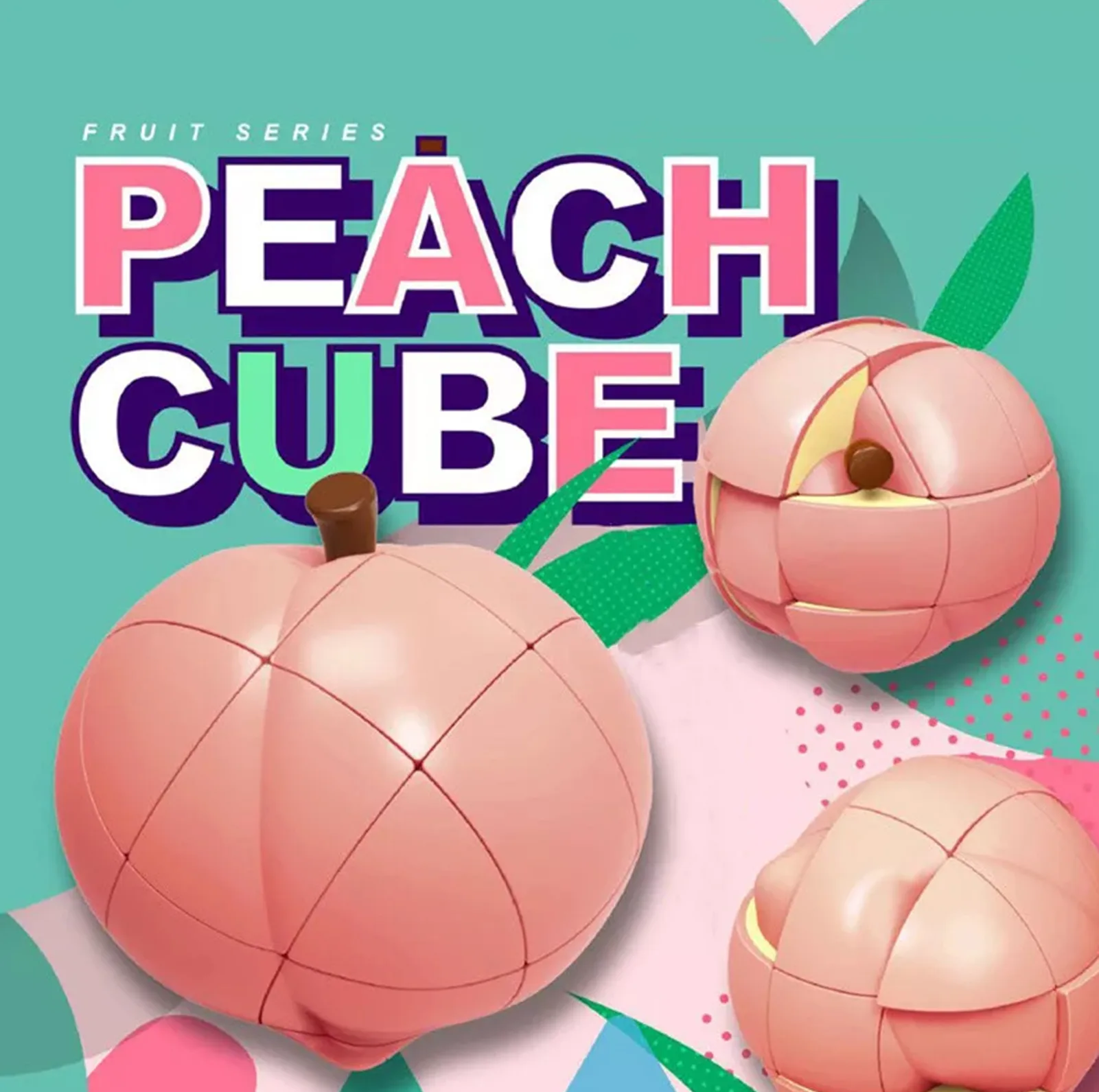 مکعب روبیک فنکسین مدل میوه ای هلو 3×3 FanXin Fruit cube – Peach