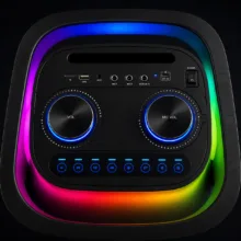 اسپیکر بلوتوثی قابل حمل برودو مدل KARAOKE BOX Dual 8inch