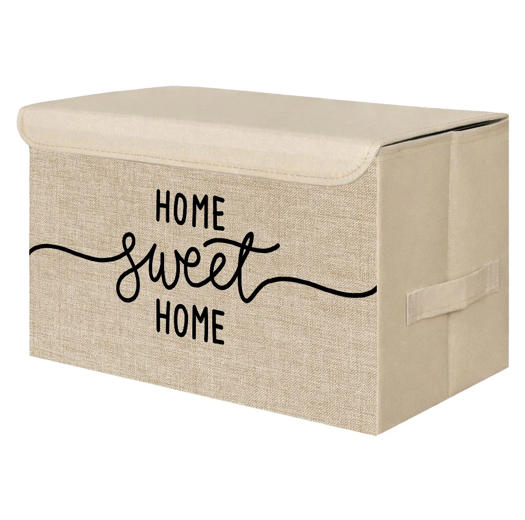 باکس لباس و نظم دهنده طرح لینن مدل HOME SWEET HOME کد S2