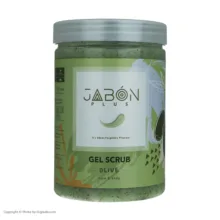 ژل اسکراب لایه بردار پوست ژبن پلاس مدل Olive وزن 750 گرم