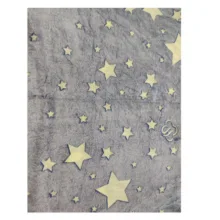 پتو مسافرتی 1 نفره مدل ژله ای شب نما طرح ستاره 11 سایز 200x150 سانتی‌متر