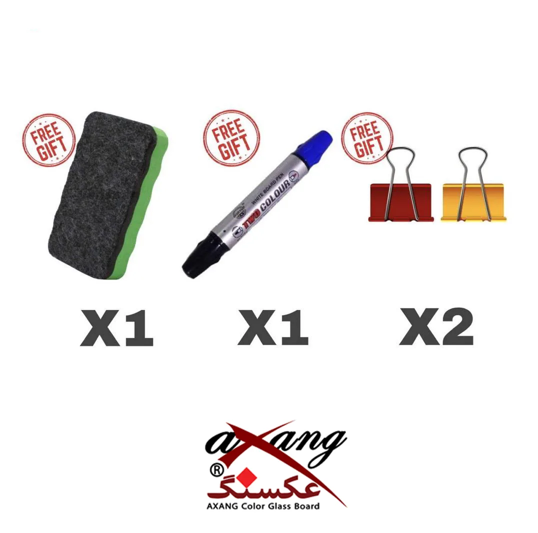 تخته وایت برد شیشه ای عکسنگ مدل CG8061 سایز 80x61 سانتی متر